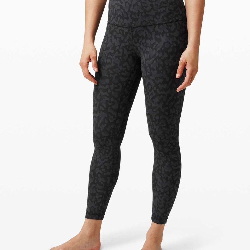 lululemon Align™ High-Rise Pant 25" - Size 2 - Formation Camo Deep Coal Multi